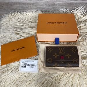 louid vuitton 6 key holder monogram fushsia
